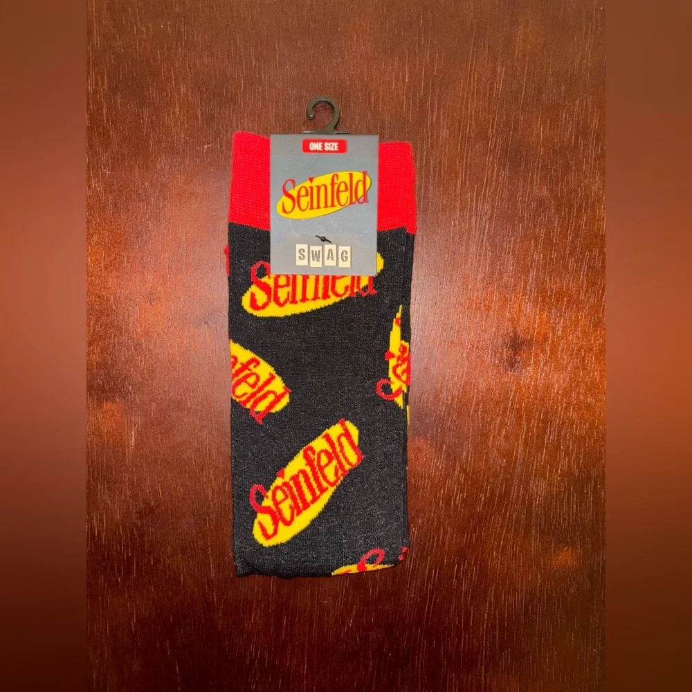 SEINFELD SWAG CREW SOCKS NWT MEN’S SHOE SIZE 6-12